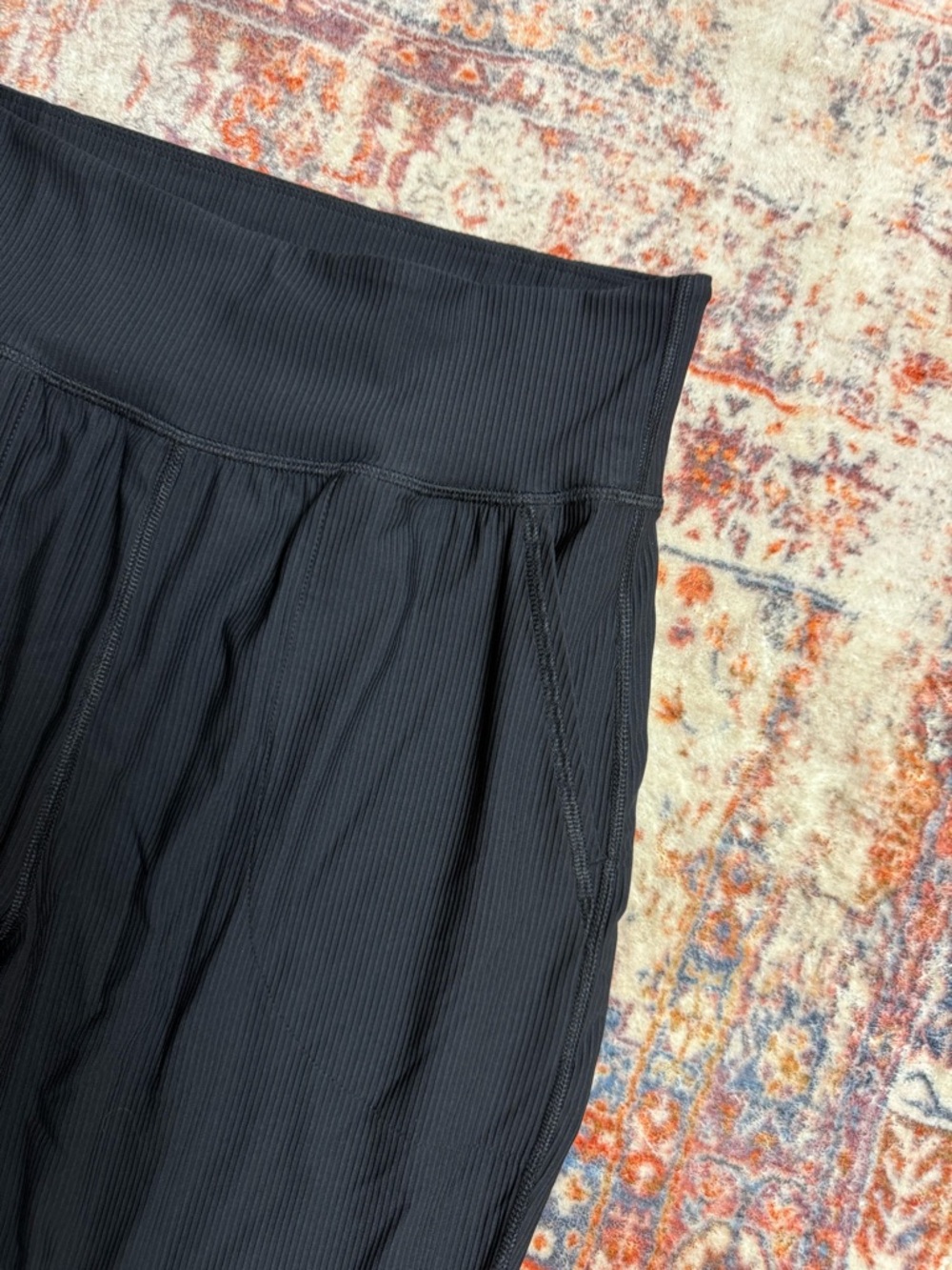 Old Navy Active Powersoft Ribbed Legging Joggers Black High Rise Tall Large - Picture 4 of 4